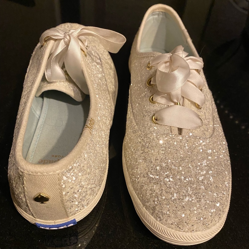 Kate Spade Keds Sparkle Wedding Tennies